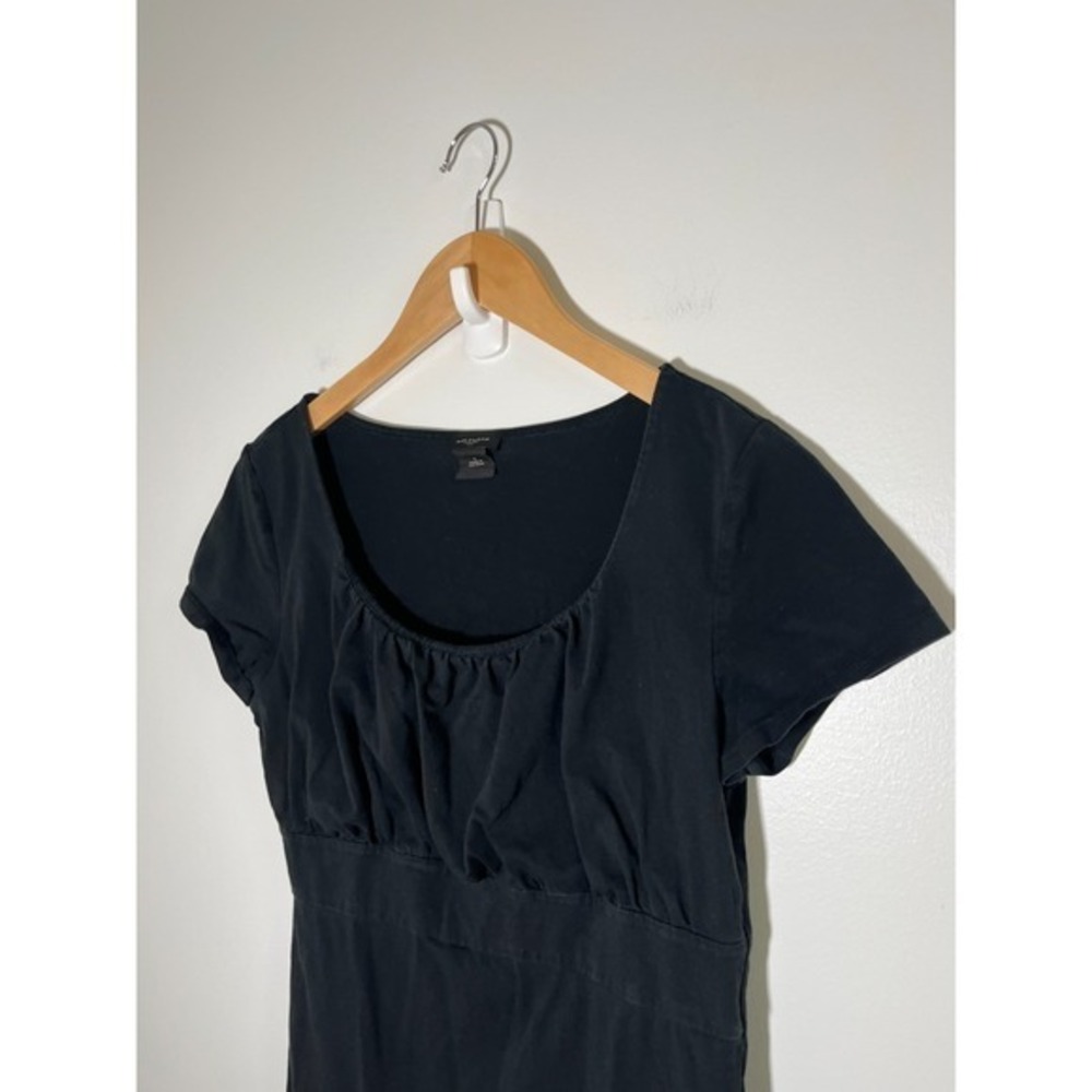 Ann Taylor Y2K Babydoll Goth Grunge Minimalist‎ Womens Top Black S - Picture 2 of 10